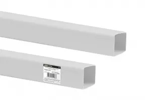 ЭЛМАКС - Воздуховод пласт. прямоугольный, 55х110, 1,5 м, TDM элмакс, электротехника, кабель, светотехника, elmax.pro