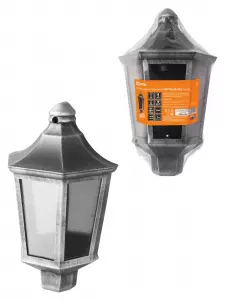 ЭЛМАКС - Светильник садово-парковый НБУ 06-60-003 настенный, пластик, расс. поликарбонат, серебро TDM элмакс, электротехника, кабель, светотехника, elmax.pro