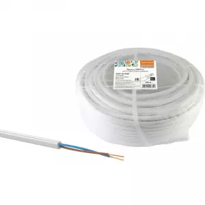 ЭЛМАКС - Провод ПВСмб 2х2,5 (100м), белый Народный элмакс, электротехника, кабель, светотехника, elmax.pro