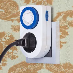 ЭЛМАКС - Розетка-таймер 16A x1 IP20 Белый TMH-M-3 элмакс, электротехника, кабель, светотехника, elmax.pro