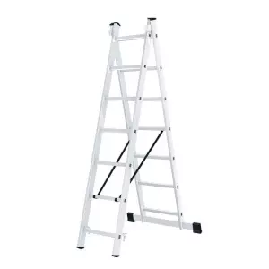 Лестница алюминиевая двухсекционная ЛА 2х7 Вихрь