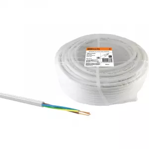 ЭЛМАКС - Провод ПВС 3х1,5 ГОСТ (100м), белый TDM элмакс, электротехника, кабель, светотехника, elmax.pro