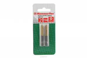 ЭЛМАКС - Бита HAMMER 203-112 PB PH-3 50mm (2pcs) TIN, 2шт. элмакс, электротехника, кабель, светотехника, elmax.pro
