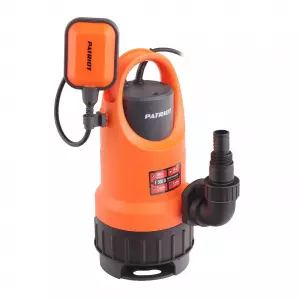 Насос дренажный PATRIOT F 500 D; для чистой и грязной воды; корпус - пластик, 500 Вт, 7500 л/час.