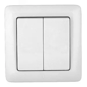 ЭЛМАКС - ХИТ Выключатель СП 2кл. 6А, 250В, белый. Россия элмакс, электротехника, кабель, светотехника, elmax.pro