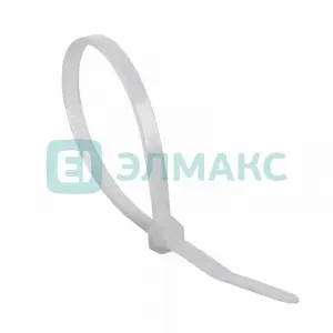 ЭЛМАКС - Стяжкa нейлоновая многоразовая 150 x 3,5 мм, белая (упак. 100 шт) REXANT элмакс, электротехника, кабель, светотехника, elmax.pro