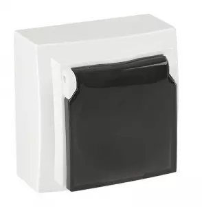 ЭЛМАКС - Розетка 1-я о/п с/з и крышкой Бел.( THEMIS NILSON (1/10/100) элмакс, электротехника, кабель, светотехника, elmax.pro