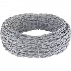 ЭЛМАКС - Ретро кабель витой 2х2,5 (серый) под заказ элмакс, электротехника, кабель, светотехника, elmax.pro