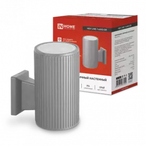 Светильник уличный односторонний НБУ LINE-1хA60-GR алюминиевый под лампу 1хA60 E27 230B серый