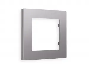 ЭЛМАКС - Рамка ALFA Techno (Сталь матовый) 1-ая AF220501 элмакс, электротехника, кабель, светотехника, elmax.pro
