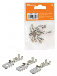 ЭЛМАКС - Клемма плоская штекер РП-п 1,5-(6,3) 0,5-1,5 мм² плоский (папа) (20шт) TDM элмакс, электротехника, кабель, светотехника, elmax.pro