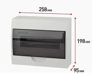 Бокс ЩРН-П-12 мод. навесной пластик IP41 SIMPLE NO-box_simple-plastic_12_surface ЭРА