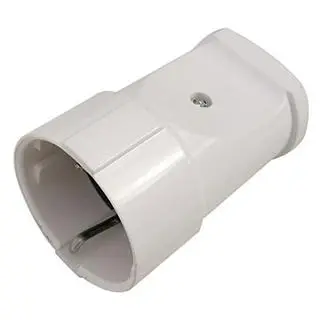 Розетка разборная General GRV-S-16-R-G-W-IP20, 16А, круглая, с/з, белая, IP20, 1/20/200