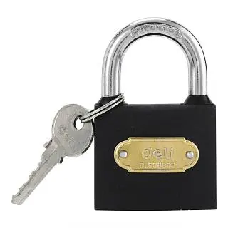 Замок навесной 50мм DL508903 ( автомат, личинка латунь, 3 ключа, защита от влаги)