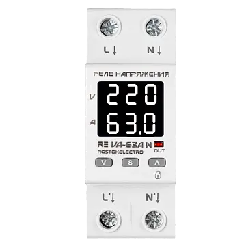 Реле напряжения/тока RE VА-63А W
