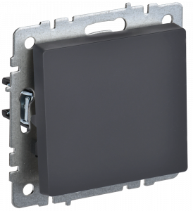 ЭЛМАКС - BRITE Выключ. 1-кл. 10А ВС10-1-0-БрГ граф. IEK элмакс, электротехника, кабель, светотехника, elmax.pro