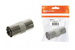 ЭЛМАКС - Переходник гнездо TV - гнездо TV, инд. упаковка TDM элмакс, электротехника, кабель, светотехника, elmax.pro