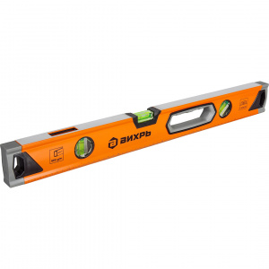 ЭЛМАКС - Уровень алюминиевый "Усиленный" 600 мм, 3 глазка (1 зеркальный), 2 комп.рукоятки Вихрь элмакс, электротехника, кабель, светотехника, elmax.pro