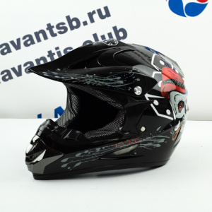 ЭЛМАКС - Шлем кроссовый Avantis Game12 (XS, Черный) элмакс, электротехника, кабель, светотехника, elmax.pro