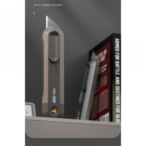 ЭЛМАКС - Нож технический "Home Series Black" Deli HT4003 Т-образное лезвие элмакс, электротехника, кабель, светотехника, elmax.pro