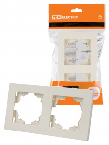 ЭЛМАКС - Рамка 2-х постовая сл. кость "Сенеж" TDM элмакс, электротехника, кабель, светотехника, elmax.pro
