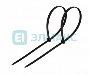 ЭЛМАКС - Хомут nylon 300 x 4,8 мм 100 шт чёрный REXANT элмакс, электротехника, кабель, светотехника, elmax.pro
