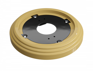ЭЛМАКС - Рамка одноместная пластиковая, D 92x14 мм, цвет - песочное золото, серия УСАДЬБА, ТМ МЕЗОНИНЪ элмакс, электротехника, кабель, светотехника, elmax.pro