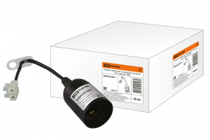 ЭЛМАКС - Патрон подвесной с клеммной колодкой, Е27, черный, TDM элмакс, электротехника, кабель, светотехника, elmax.pro