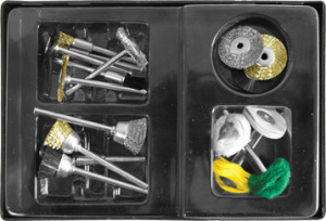 ЭЛМАКС - Набор корщетки/шарошки в чемоданчике 17 шт. (FIT IT) элмакс, электротехника, кабель, светотехника, elmax.pro