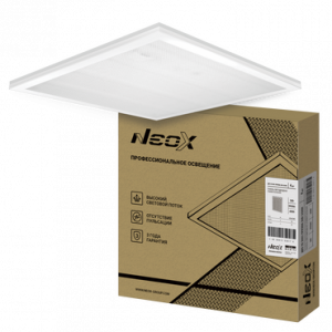 ЭЛМАКС - Панель светодиодная универсальная ДВО-02 3665-ПРИЗМА 36Вт 230В 6500К 4020лм 110лм/Вт 595х595х19 NEOX элмакс, электротехника, кабель, светотехника, elmax.pro