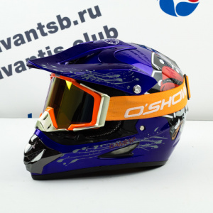 ЭЛМАКС - Шлем кроссовый Avantis Game12 (S, Синий) элмакс, электротехника, кабель, светотехника, elmax.pro