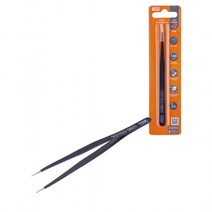 ЭЛМАКС - Пинцет прецизионный прямой 140 мм, острое жало, нерж., антистатич. покр., блистер, "Рубин" TDM элмакс, электротехника, кабель, светотехника, elmax.pro