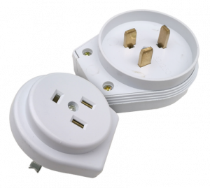 ЭЛМАКС - Разъем печной РШ/ВШ 32А 250В пластиковый встраиваемый белый 9133 IN HOME элмакс, электротехника, кабель, светотехника, elmax.pro