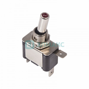 ЭЛМАКС - Тумблер 12V 20А (3c) ON-OFF однополюсный с красной LED подсветкой (ASW-07D) REXANT элмакс, электротехника, кабель, светотехника, elmax.pro