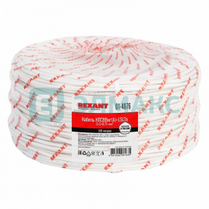 ЭЛМАКС - Кабель для пожарной сигнализации REXANT КПСВВнг(А)-LSLTx 2x2x0,75 мм², бухта 200 м элмакс, электротехника, кабель, светотехника, elmax.pro