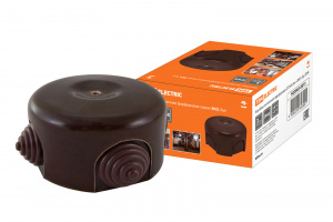 ЭЛМАКС - Коробка распаячная фарфоровая D7,8х4,5см «ЭКО» бук TDM элмакс, электротехника, кабель, светотехника, elmax.pro