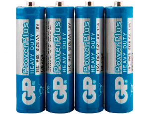 ЭЛМАКС - Батарейка солевая GP R6 (AA) Power Plus 1.5В 4 в п/э элмакс, электротехника, кабель, светотехника, elmax.pro