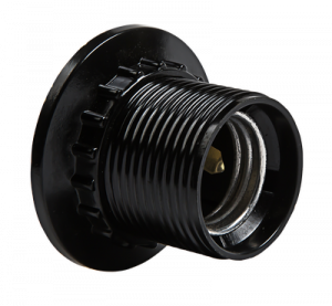 ЭЛМАКС - Патрон Е27 Н12РП-01 Е27 карболитовый с прижимным кольцом IN HOME элмакс, электротехника, кабель, светотехника, elmax.pro