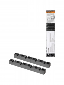 ЭЛМАКС - Изолятор шинный плоский ИШП 4П для шин 10 мм, длина 264 мм, межшинное расстояние 70 мм TDM элмакс, электротехника, кабель, светотехника, elmax.pro