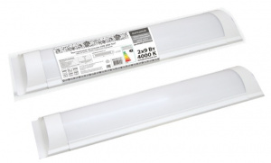 ЭЛМАКС - Светодиодный светильник LED ДПО 3017 1800 лм 2х9 Вт, 6500К (термопак) Народный элмакс, электротехника, кабель, светотехника, elmax.pro