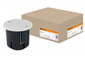 ЭЛМАКС - Установочная коробка СП D73х73мм, углубленная, крышка, метал. лапки, IP20, TDM элмакс, электротехника, кабель, светотехника, elmax.pro