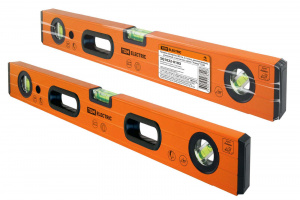 ЭЛМАКС - Уровень (ватерпас) 80 см, 3 глазка, алюминиевый, усиленный, с магнитом, серия "Алмаз" TDM элмакс, электротехника, кабель, светотехника, elmax.pro