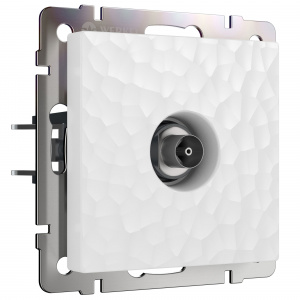 ЭЛМАКС - W1283001/ ТВ-розетка оконечная (hammer белый) элмакс, электротехника, кабель, светотехника, elmax.pro