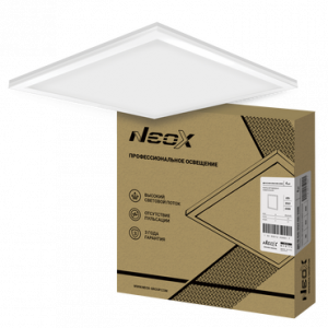 ЭЛМАКС - Панель светодиодная универсальная ДВО-02 4065-ОПАЛ 40Вт 230В 6500К 3600Лм 595х595х25 NEOX элмакс, электротехника, кабель, светотехника, elmax.pro