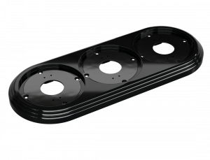 ЭЛМАКС - Рамка трехместная пластиковая, 234x92x14 мм, цвет - черный, серия УСАДЬБА, ТМ МЕЗОНИНЪ элмакс, электротехника, кабель, светотехника, elmax.pro