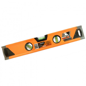 ЭЛМАКС - Уровень алюминиевый "Усиленный" 400 мм, 3 глазка (1 зеркальный), 2 комп.рукоятки Вихрь элмакс, электротехника, кабель, светотехника, elmax.pro