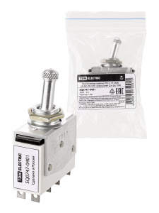 ЭЛМАКС - Выключатель-тумблер ТВ1-2 2P 250 В 5 А (8c) ON-OFF с фиксацией (2з+2р) TDM элмакс, электротехника, кабель, светотехника, elmax.pro