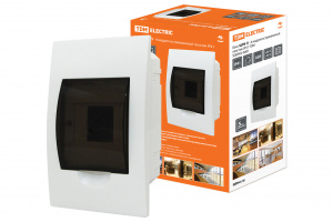 ЭЛМАКС - Бокс ЩРВ-П-4модуля встраиваемый пластик IP40 TDM элмакс, электротехника, кабель, светотехника, elmax.pro