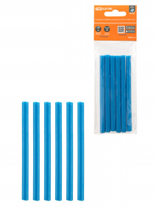 ЭЛМАКС - Клеевые стержни универсальные синие, 7 мм x 100 мм, 6 шт, "Алмаз" TDM элмакс, электротехника, кабель, светотехника, elmax.pro