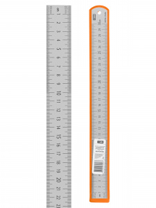 ЭЛМАКС - Линейка измерительная металлическая 30 см, нержавеющая сталь, двухсторонняя шкала, "Рубин" TDM элмакс, электротехника, кабель, светотехника, elmax.pro